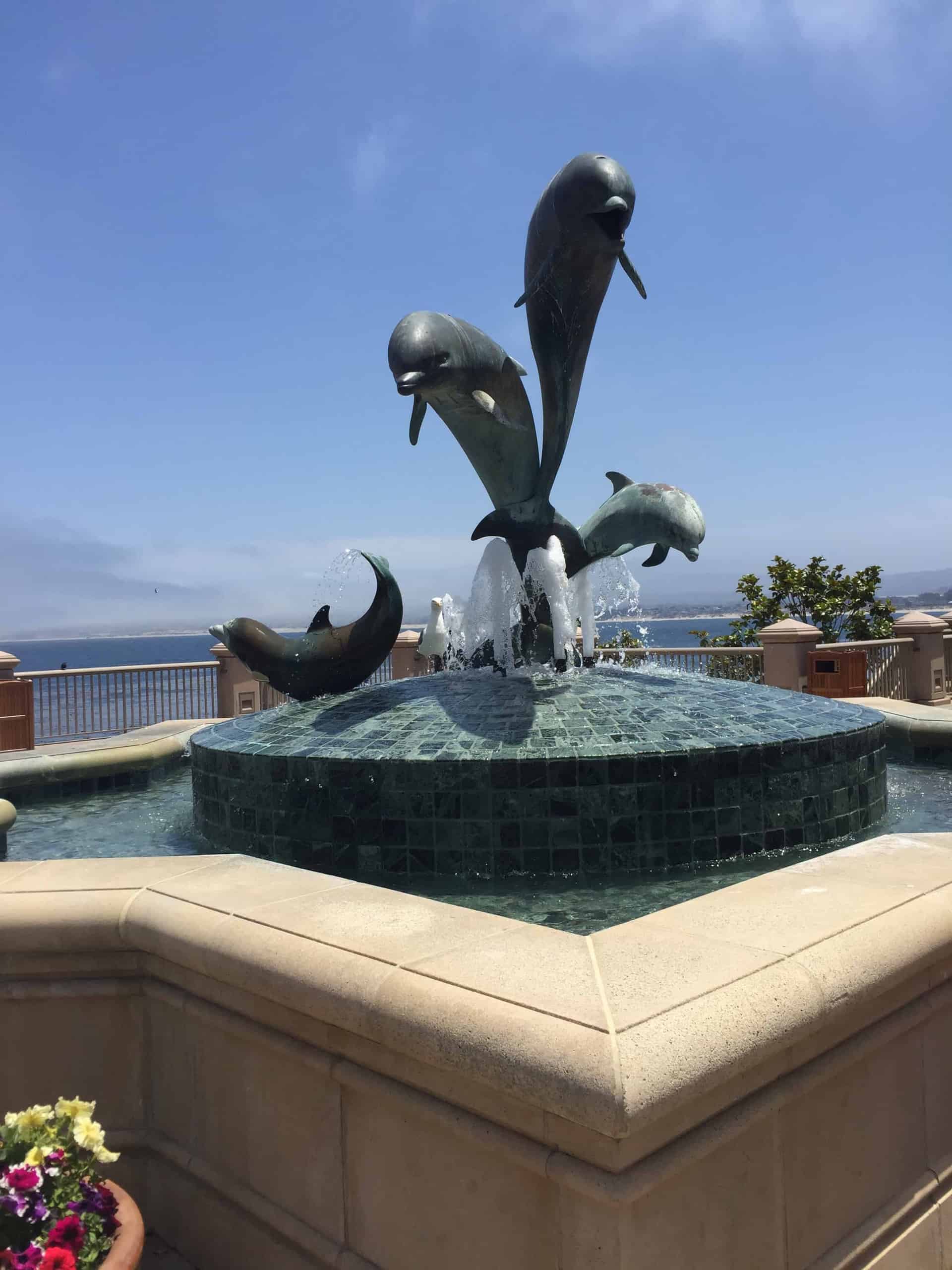 Dolphin sculpture, Monterey CA